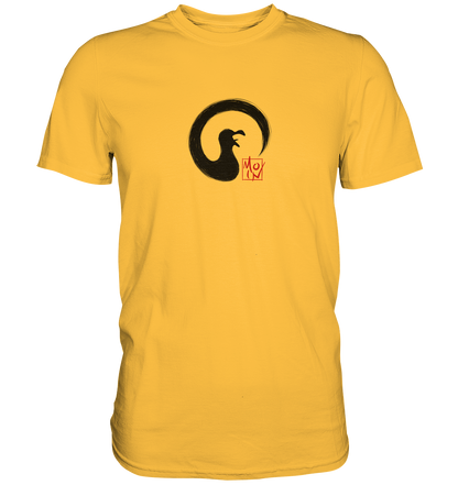 Moin kreischende japanische Enso Möwe - Premium Shirt