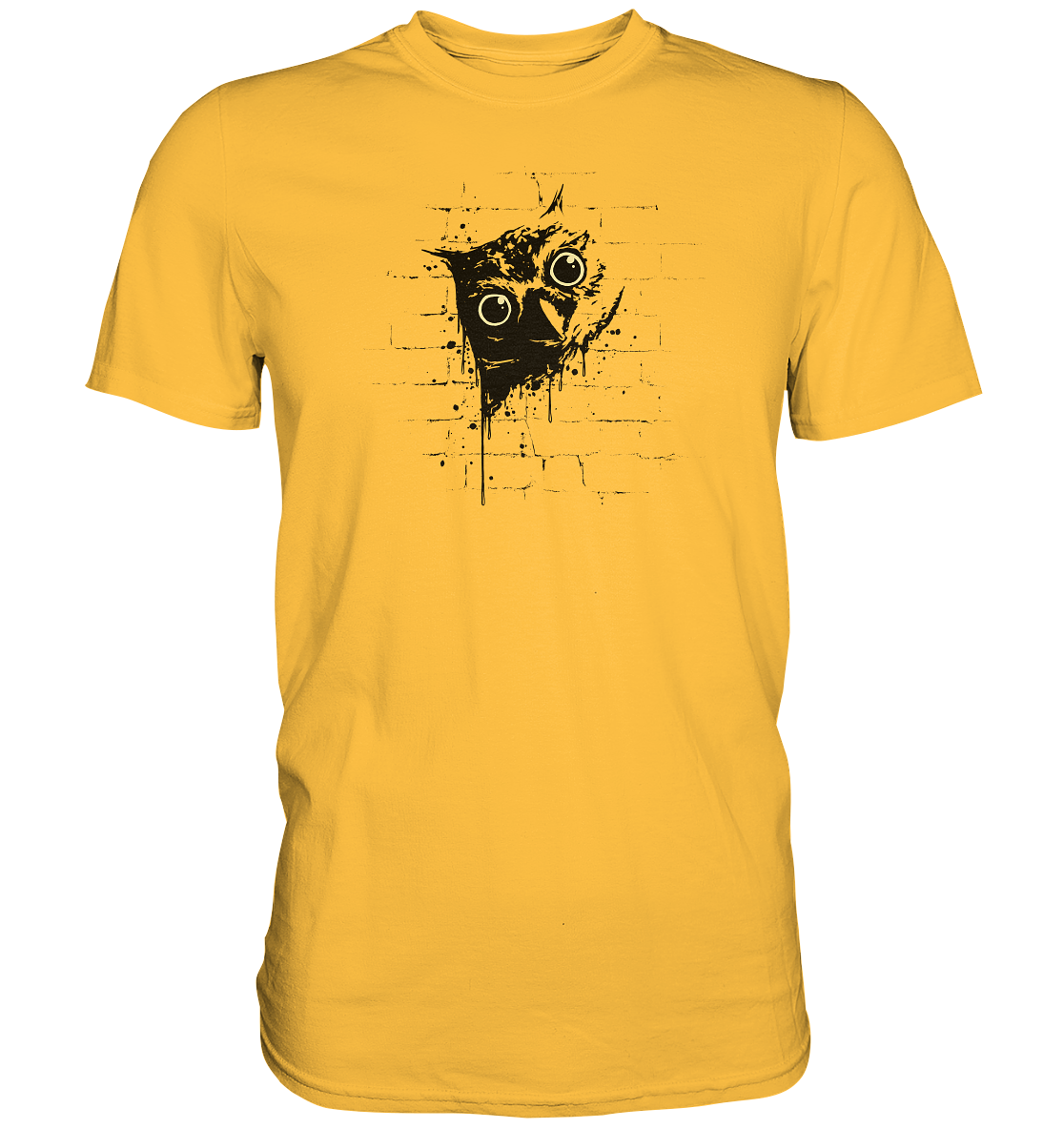 Lässige Street Art Eule - Premium Shirt