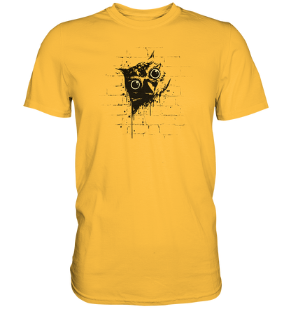 Lässige Street Art Eule - Premium Shirt