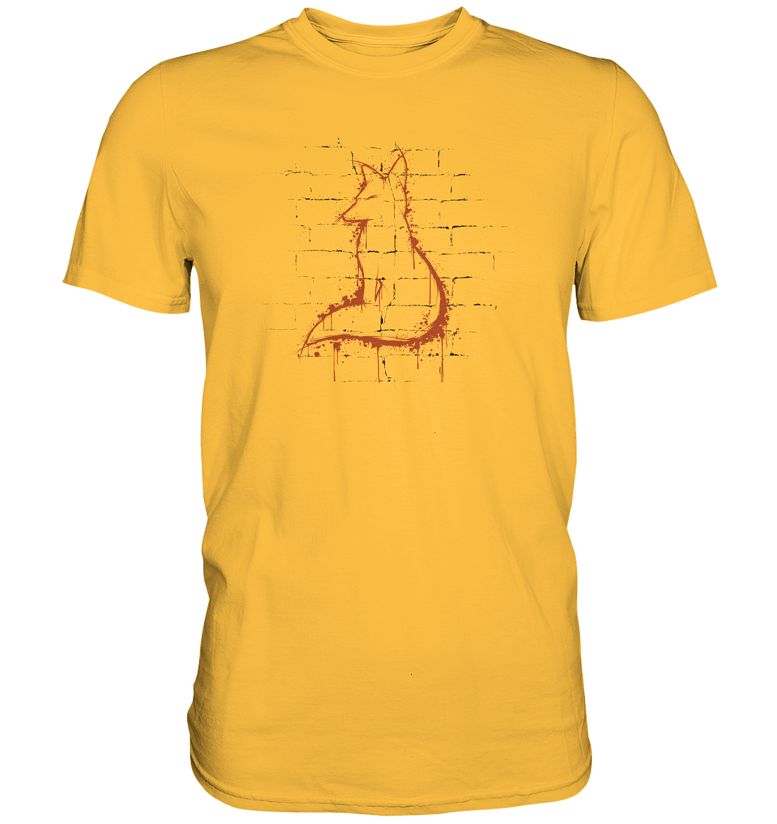 Street Art Fuchs Silhouette - Premium Shirt