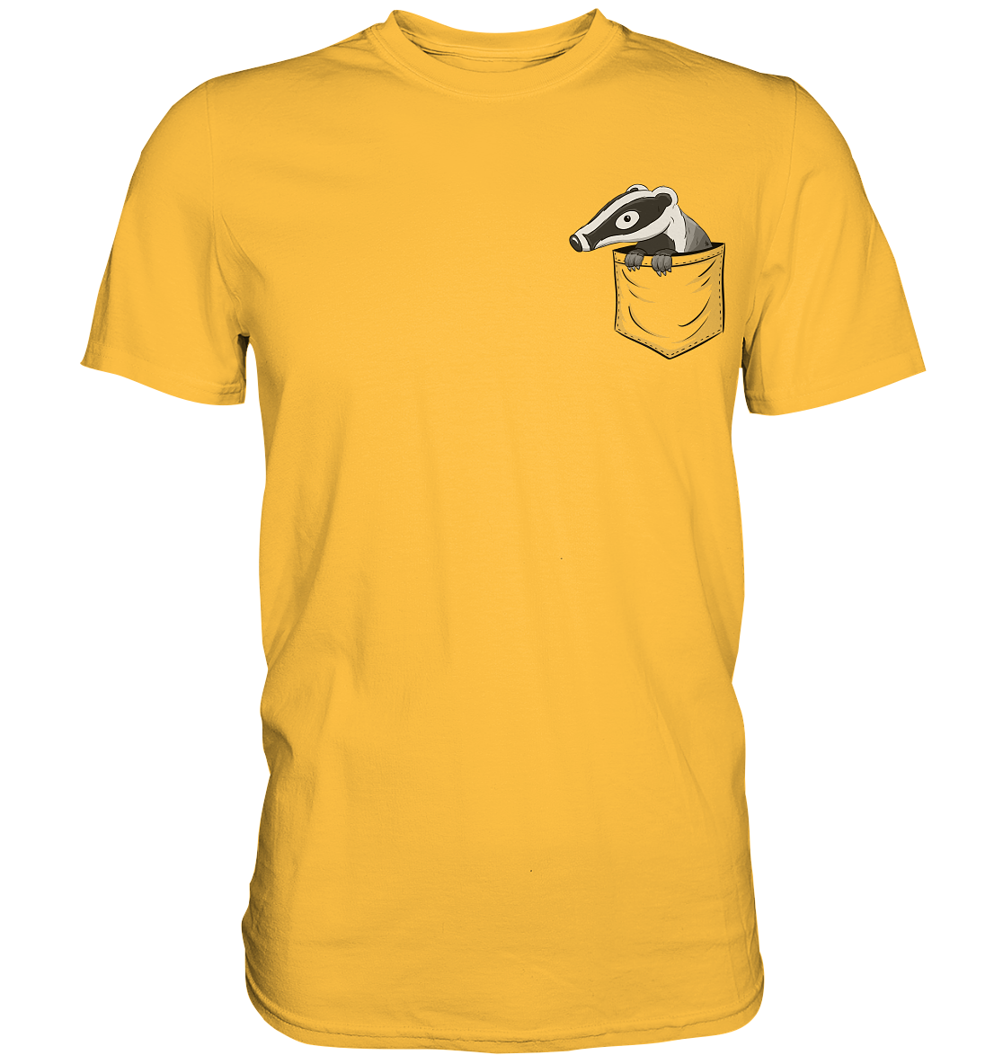 Lustig gemütlicher Dachs In der Tasche - Premium Shirt