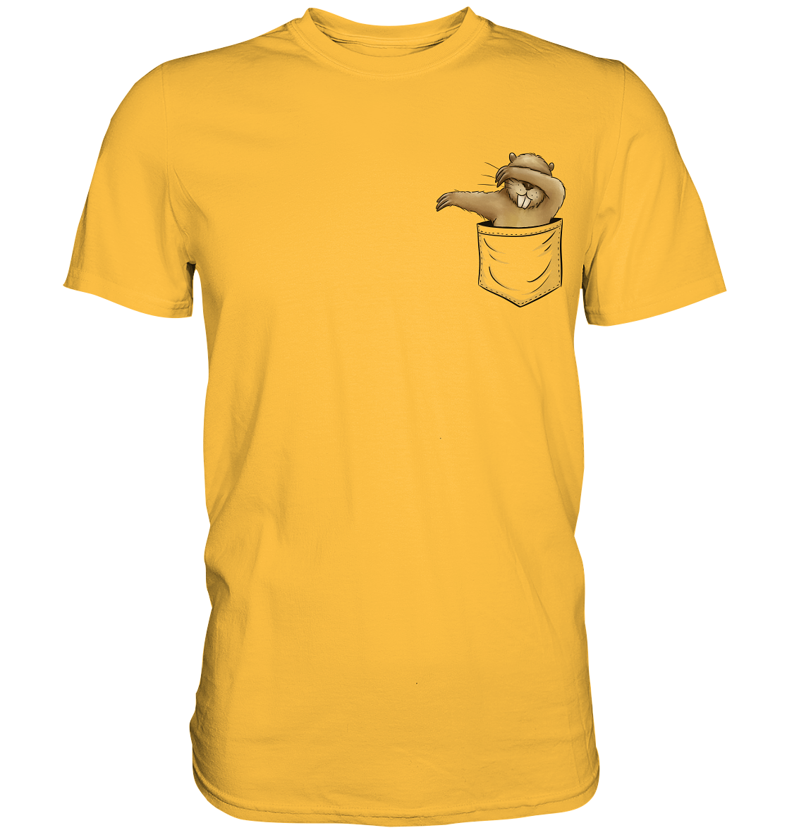 Dabbender Biber in Deiner Tasche - Premium Shirt