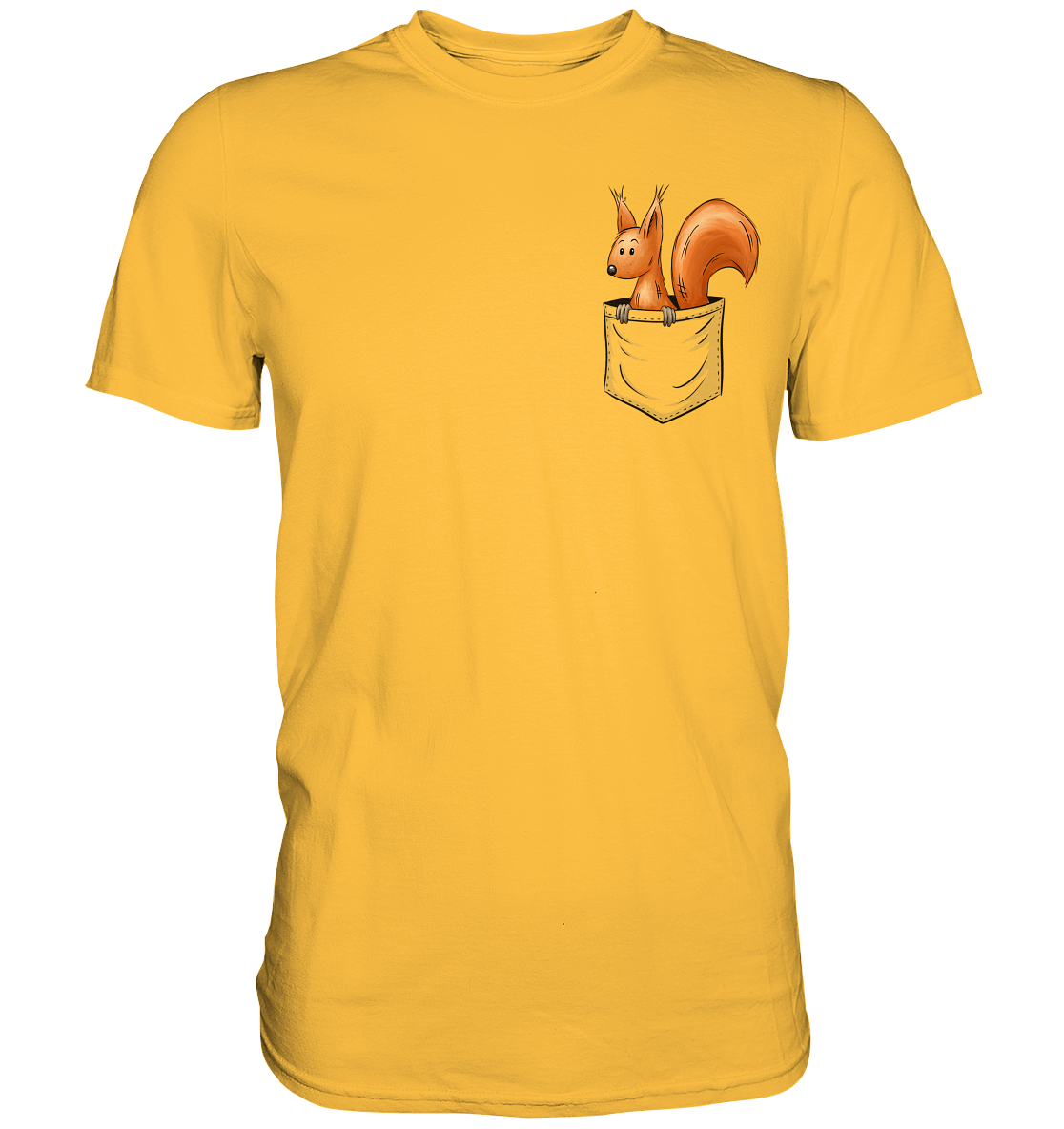 Lässiges Eichhörnchen In Tasche - Premium Shirt