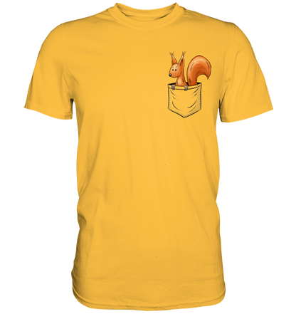Lässiges Eichhörnchen In Tasche - Premium Shirt