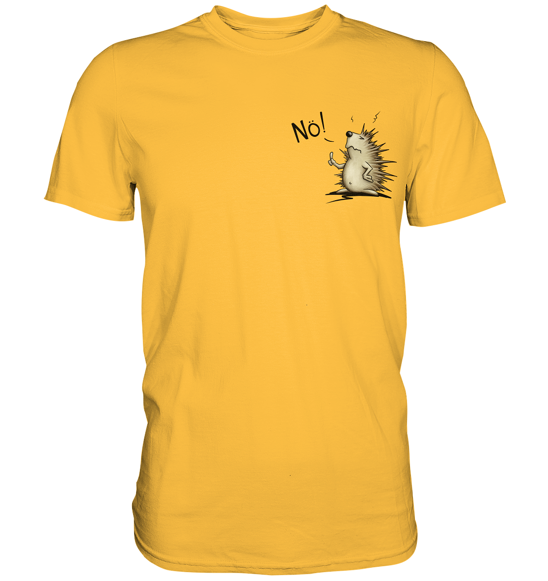 Nö! Grummeliger Igel - Premium Shirt