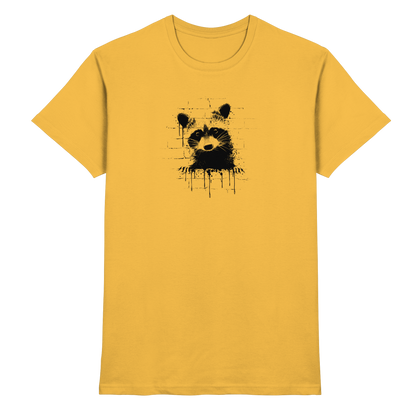 Funky Street Art Waschbär - Premium Shirt