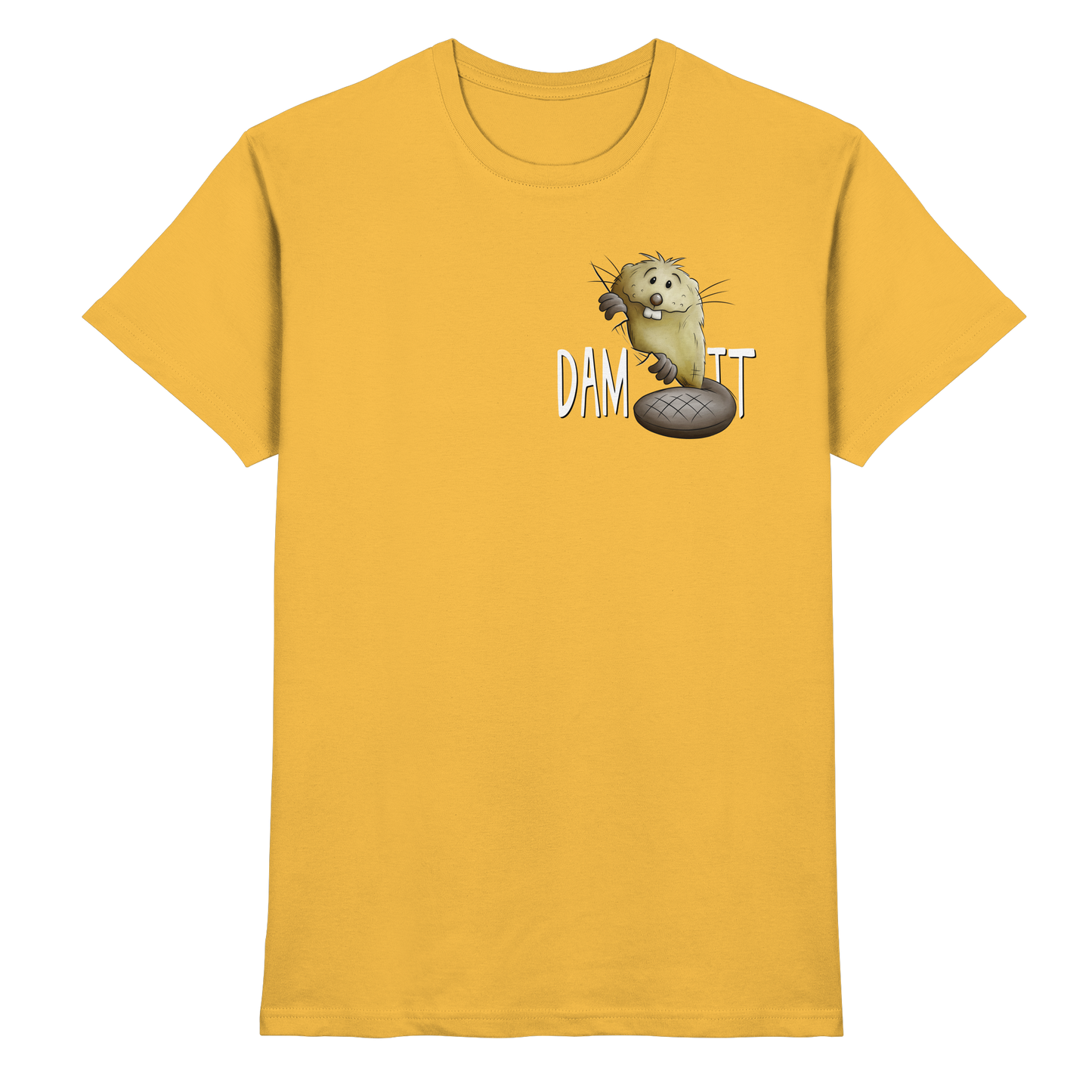 Dam It Verdammt Lustiger Biber - Premium Shirt