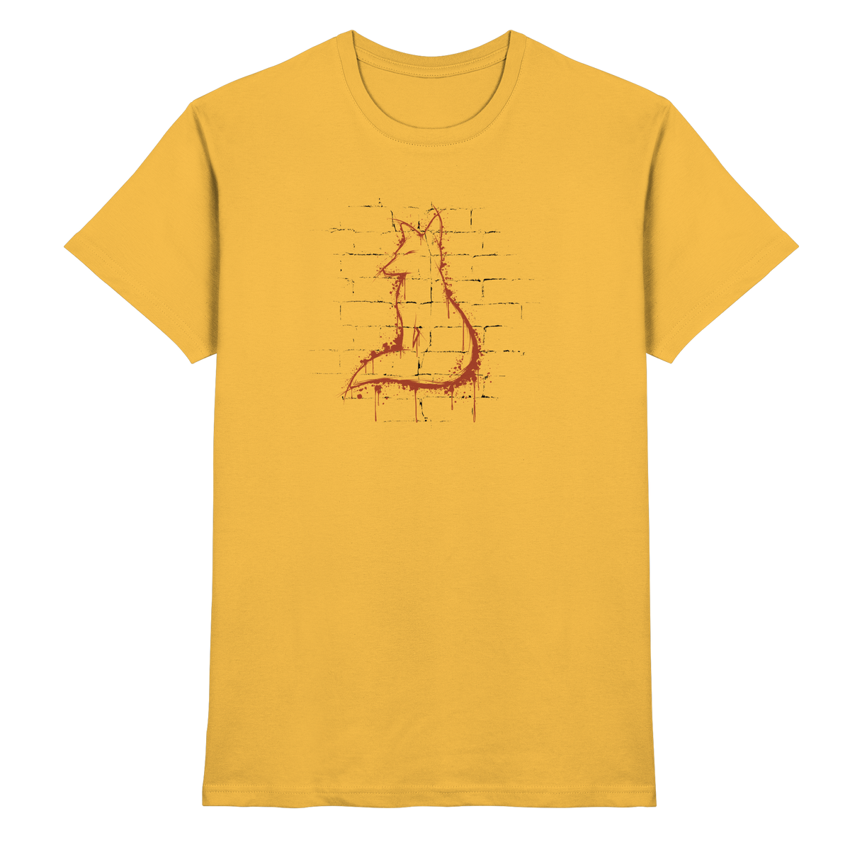 Street Art Fuchs Silhouette - Premium Shirt