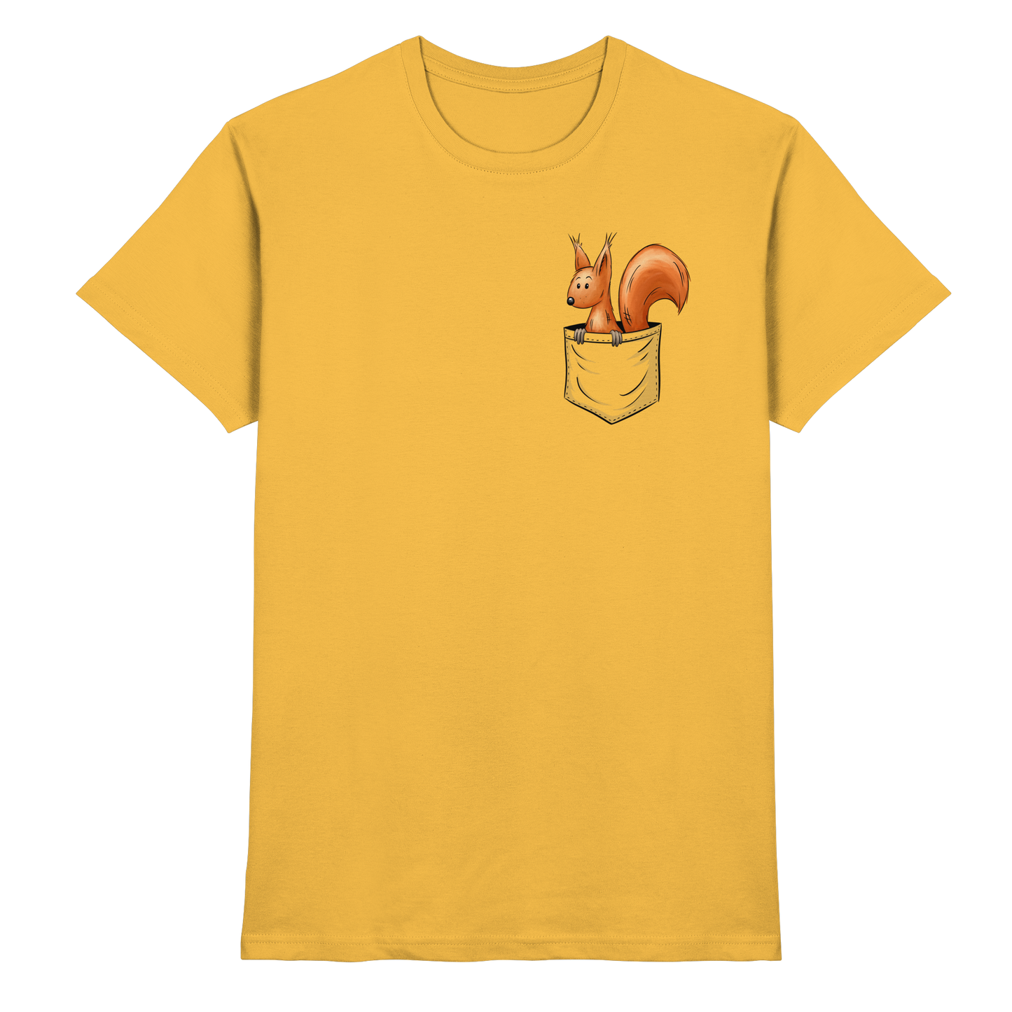 Lässiges Eichhörnchen In Tasche - Premium Shirt