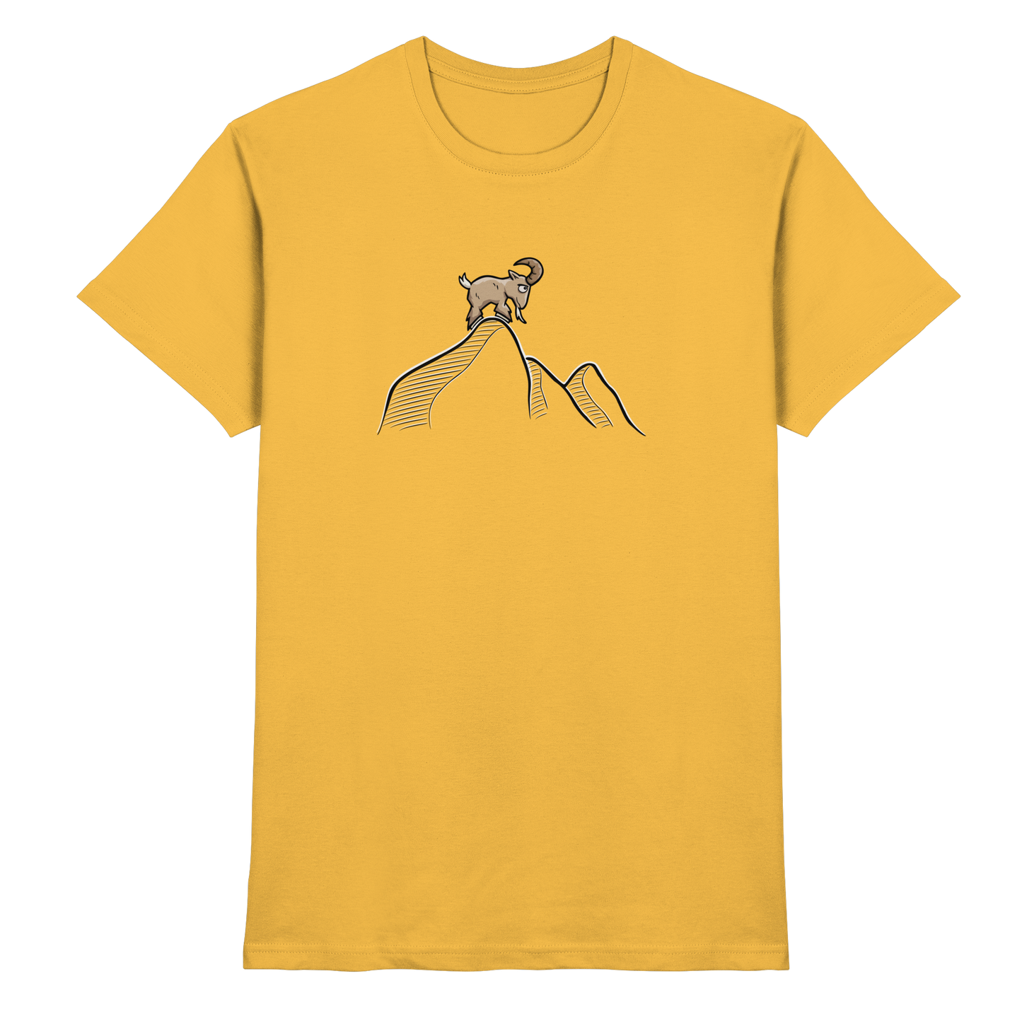 Ziegenbock in den Bergen - Premium Shirt