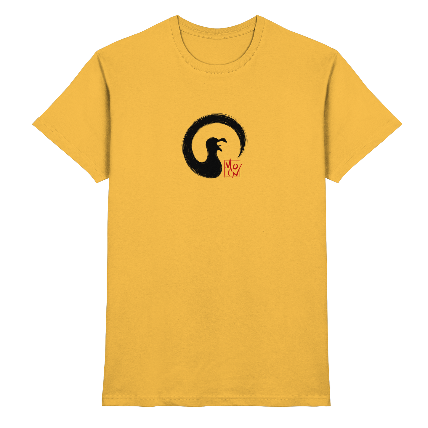 Moin kreischende japanische Enso Möwe - Premium Shirt