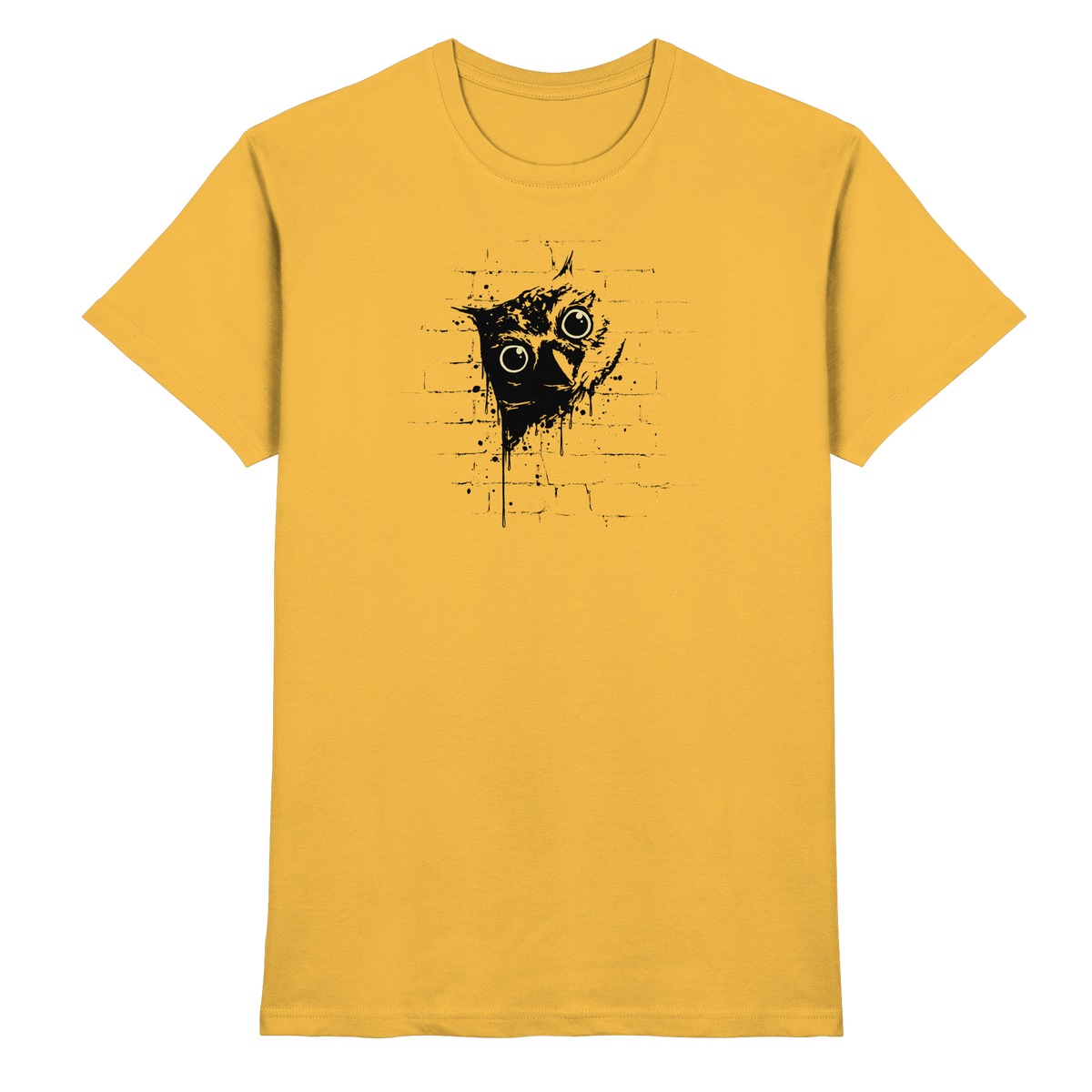 Lässige Street Art Eule - Premium Shirt