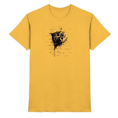 Lässige Street Art Eule - Premium Shirt