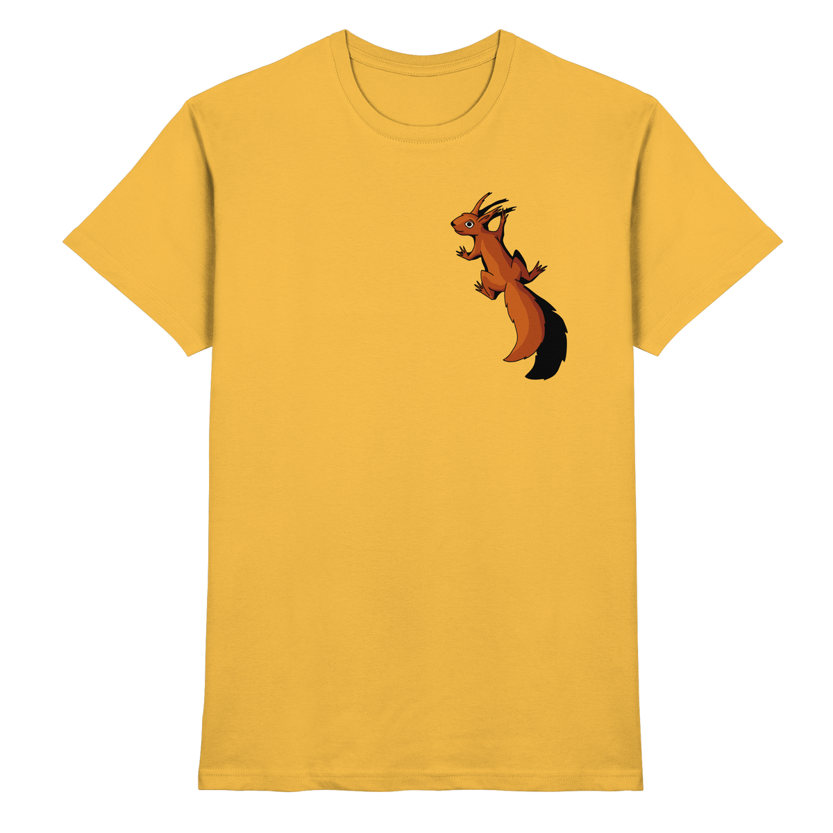 Süßes Eichhörnchen klettert - Premium Shirt
