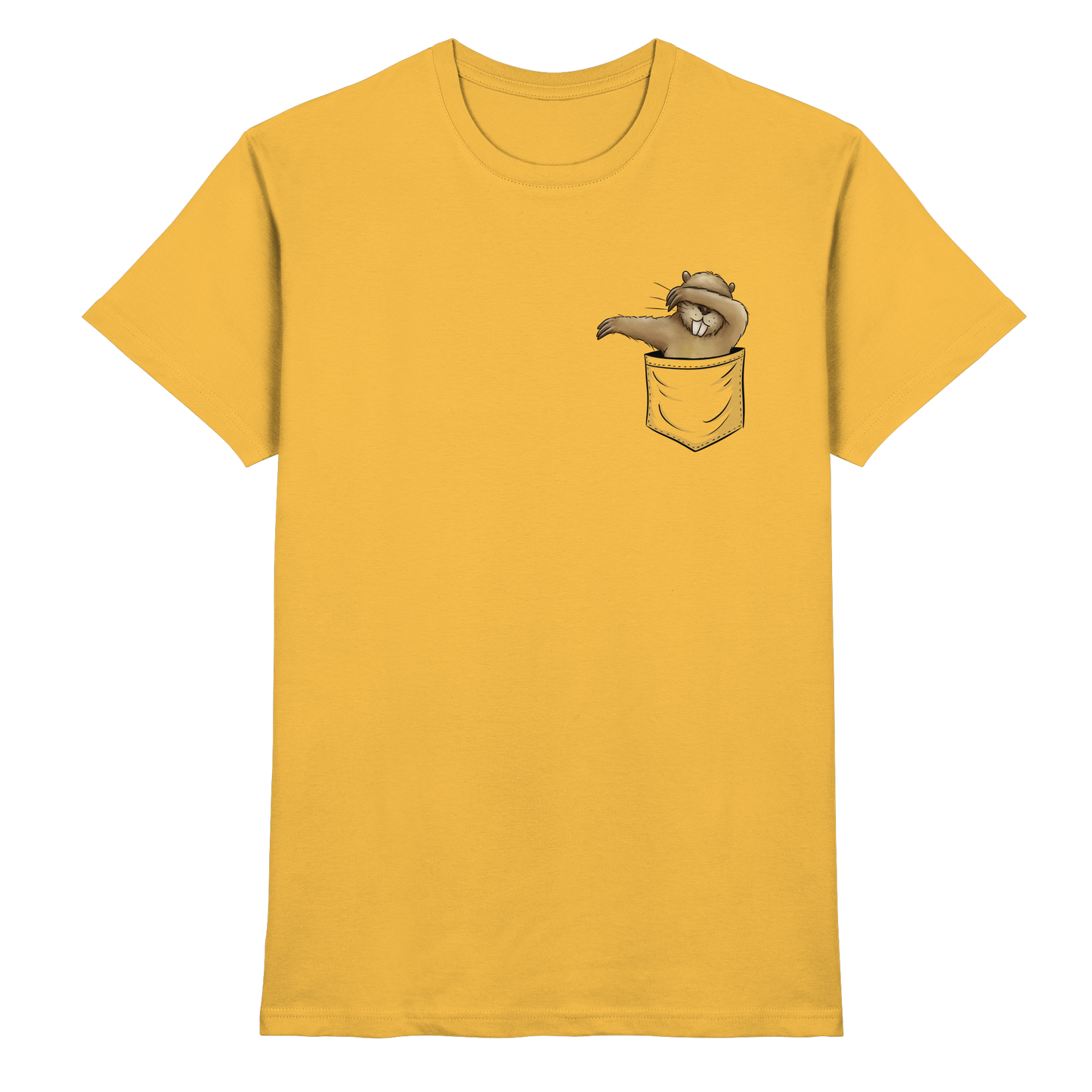 Dabbender Biber in Deiner Tasche - Premium Shirt
