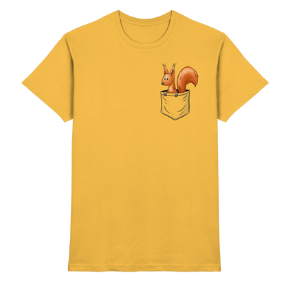 Lässiges Eichhörnchen In Tasche - Premium Shirt