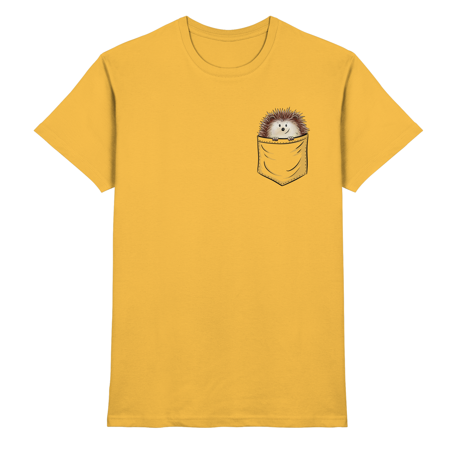 Lustiger Igel in Deiner Brust-Tasche - Premium Shirt