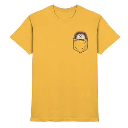 Lustiger Igel in Deiner Brust-Tasche - Premium Shirt