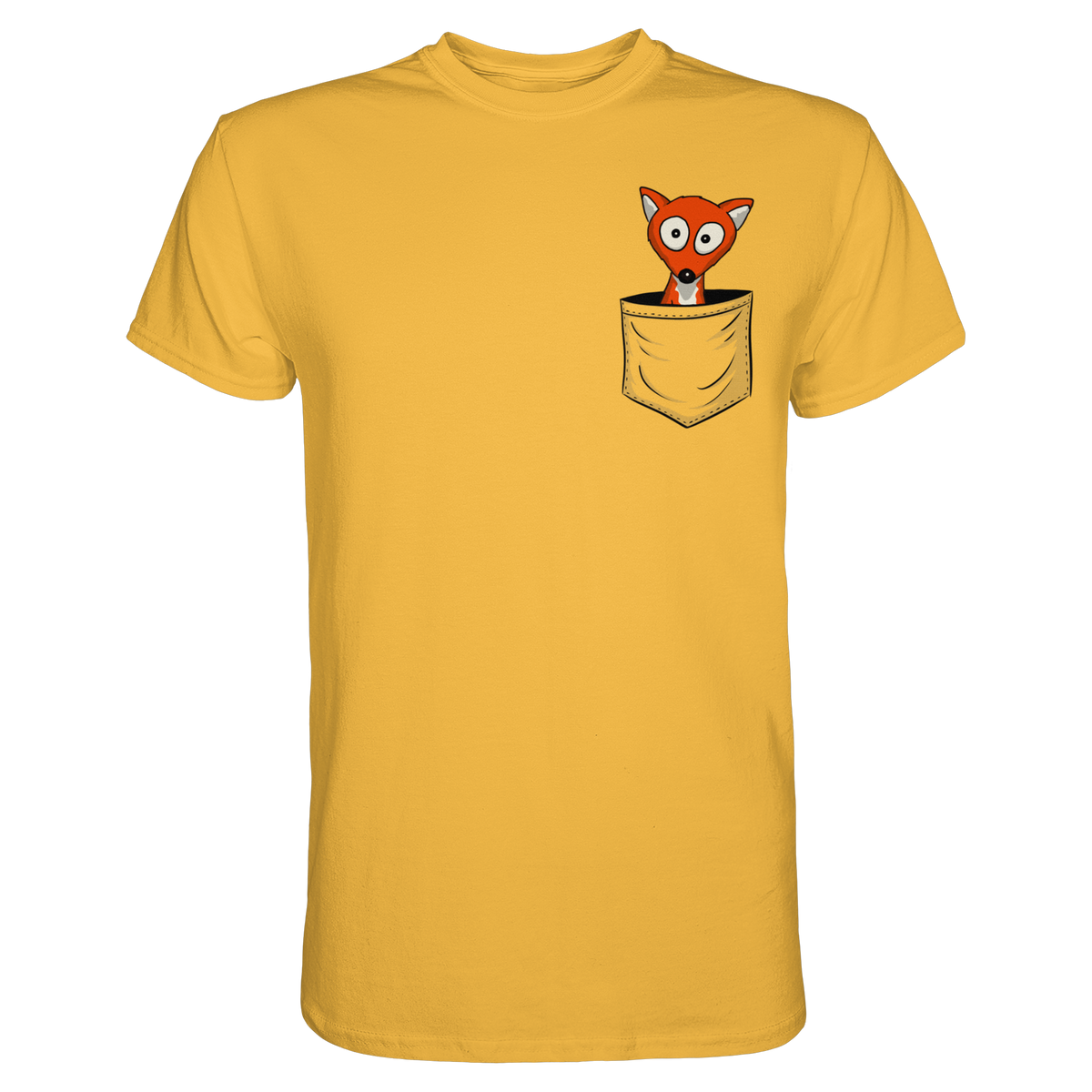 Fuchs in der Brusttasche | Taschen-Fuchs - Premium Shirt