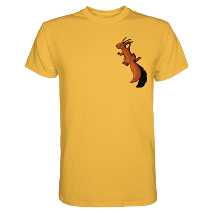 Süßes Eichhörnchen klettert - Premium Shirt