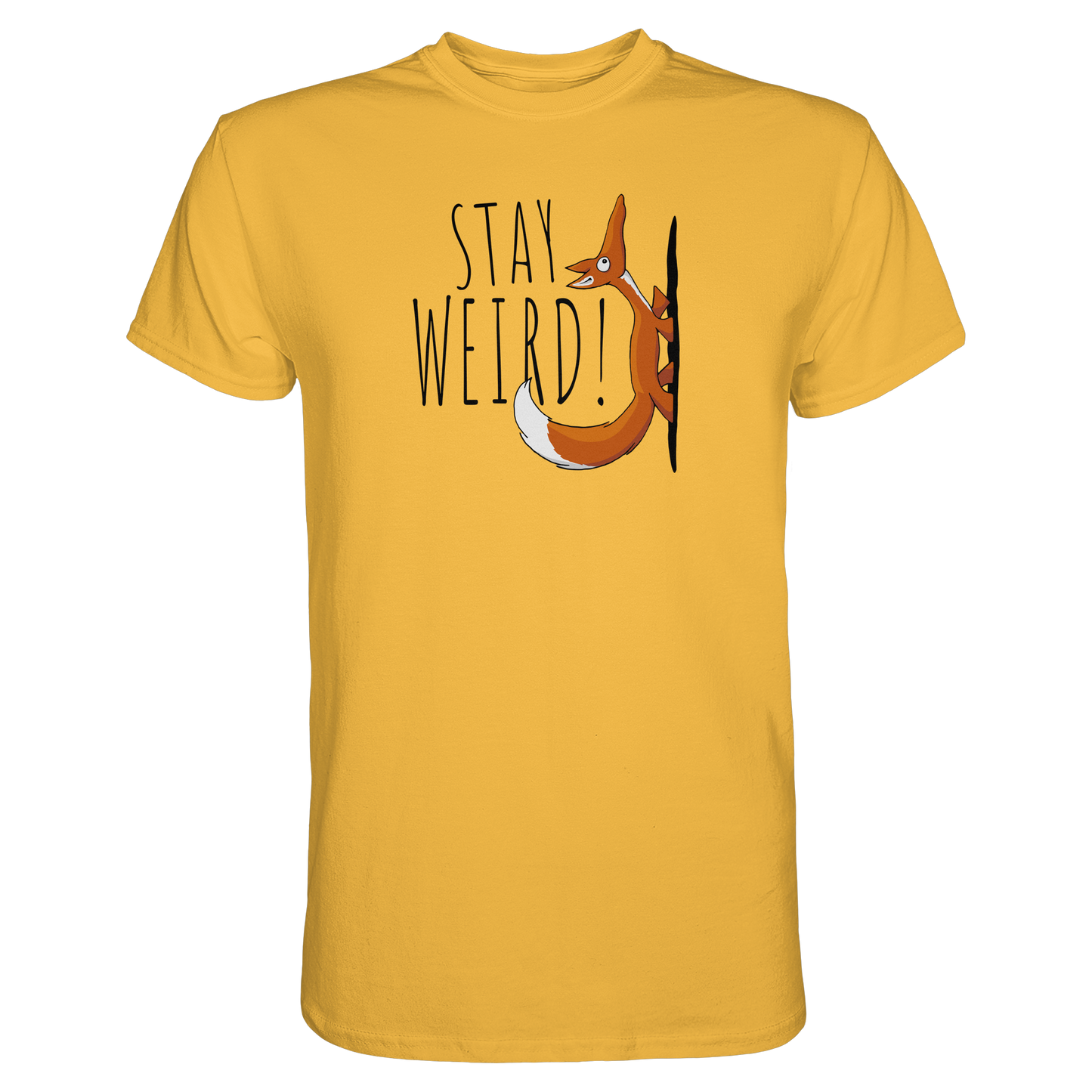 Stay Weird! Schräger Fuchs - Premium Shirt