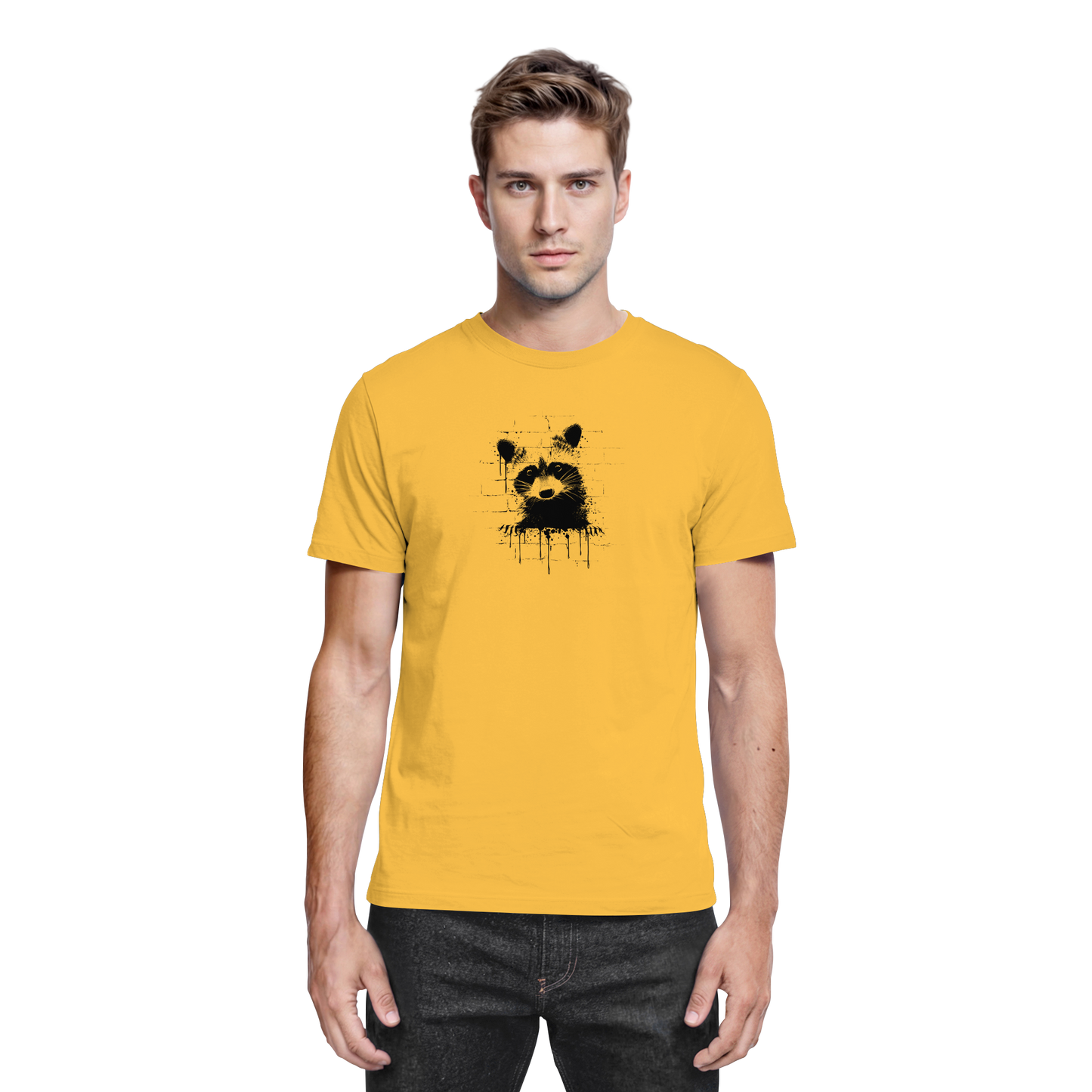 Funky Street Art Waschbär - Premium Shirt