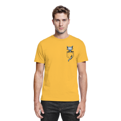 Verrückte Katze in Deiner Brust-Tasche - Premium Shirt