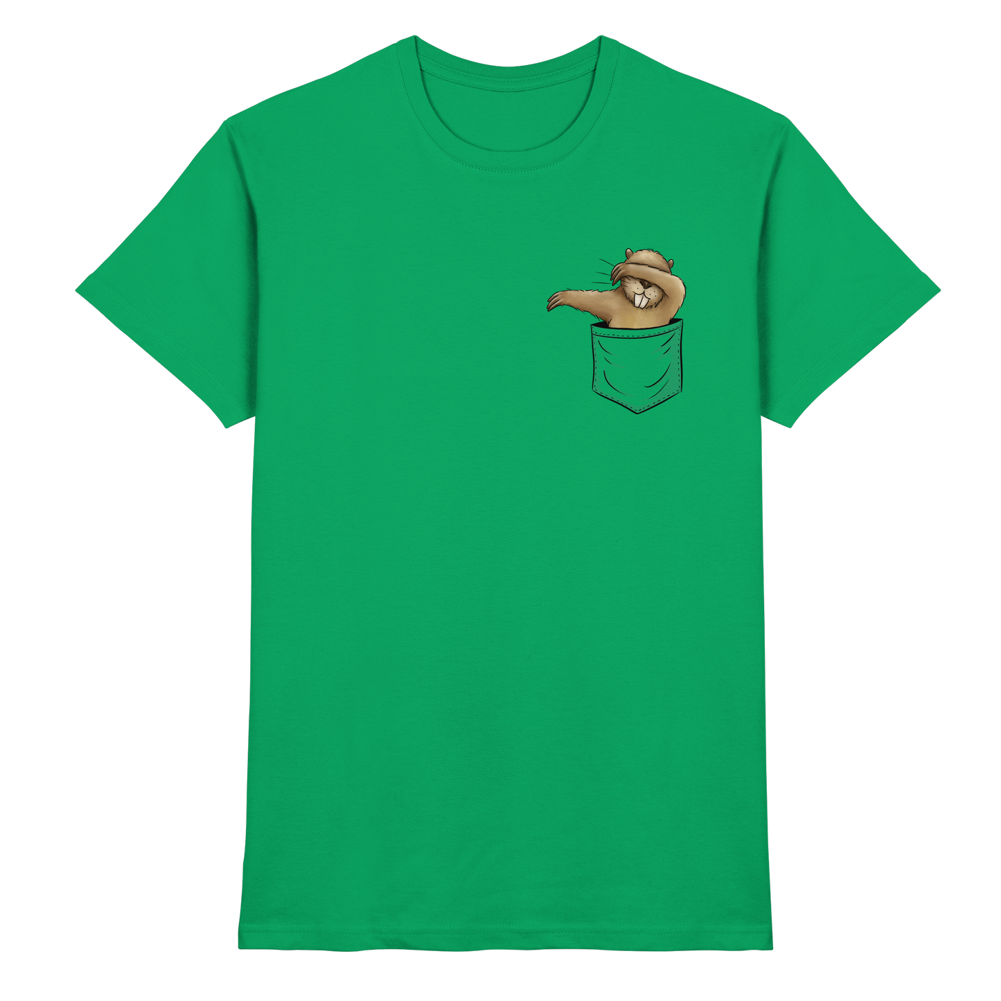 Dabbender Biber in Deiner Tasche - Premium Shirt