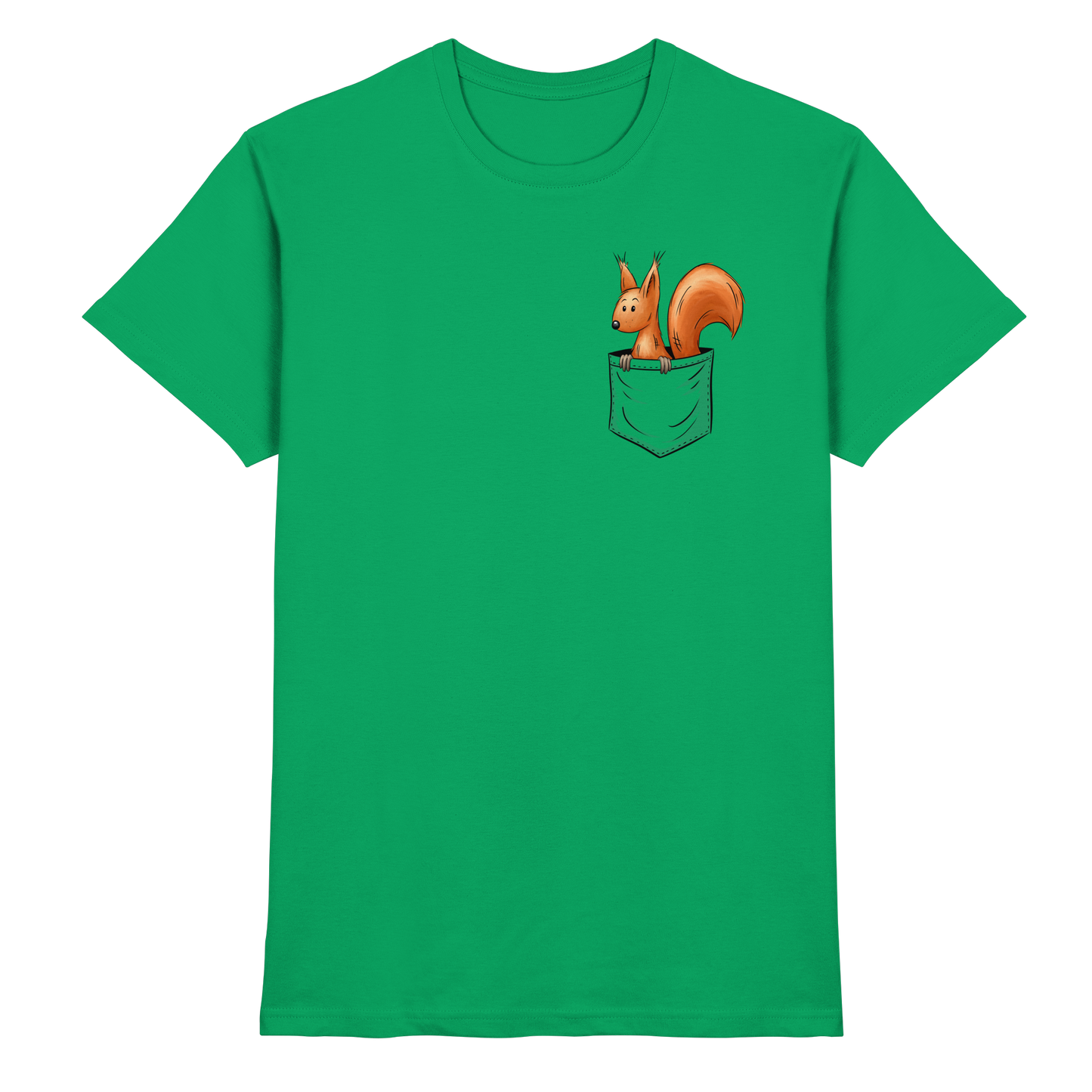 Lässiges Eichhörnchen In Tasche - Premium Shirt