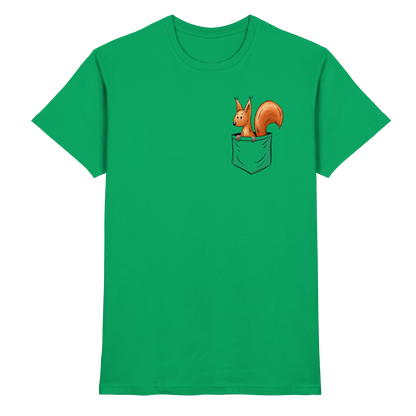 Lässiges Eichhörnchen In Tasche - Premium Shirt