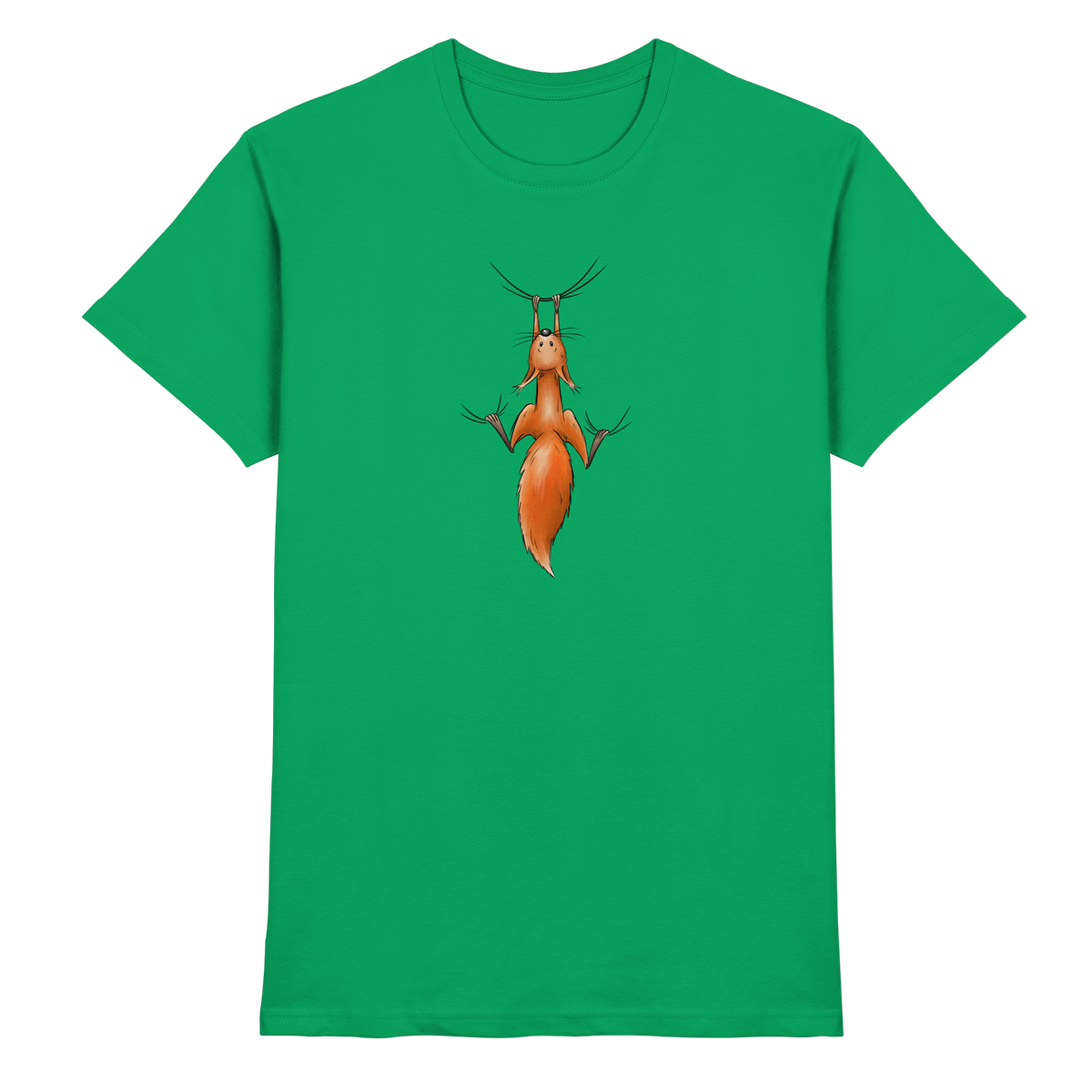 Rotes Eichhörnchen hängt ab - Premium Shirt
