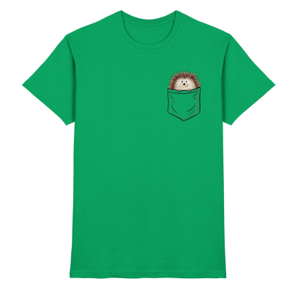 Lustiger Igel in Deiner Brust-Tasche - Premium Shirt