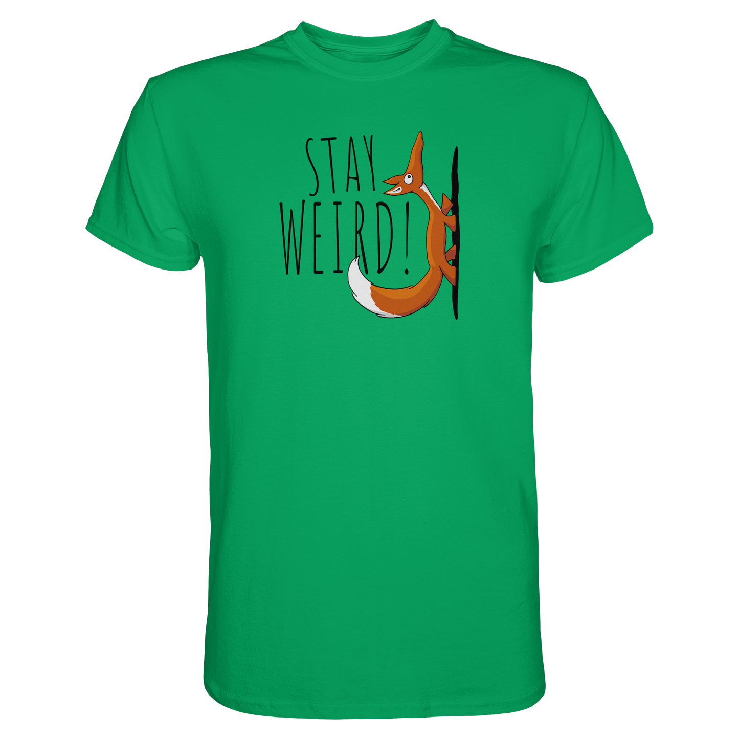 Stay Weird! Schräger Fuchs - Premium Shirt