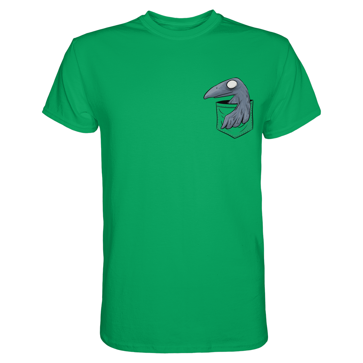Grufti Rabe Krähe in der Tasche - Premium Shirt