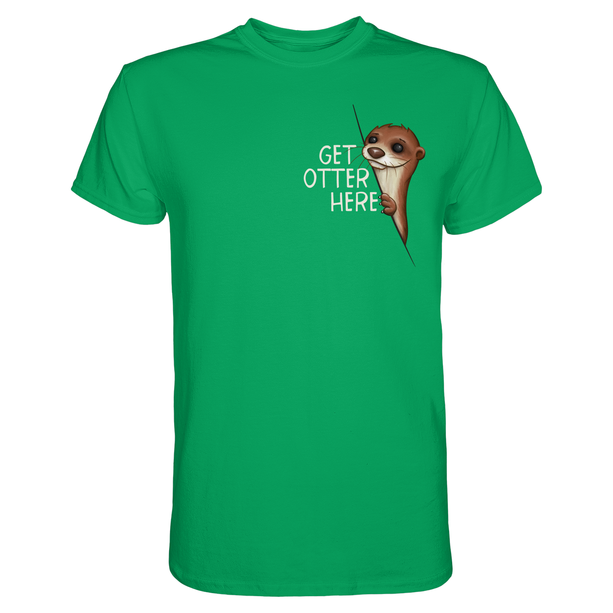 Get Otter Here | Lustiger Otter Kalauer - Premium Shirt