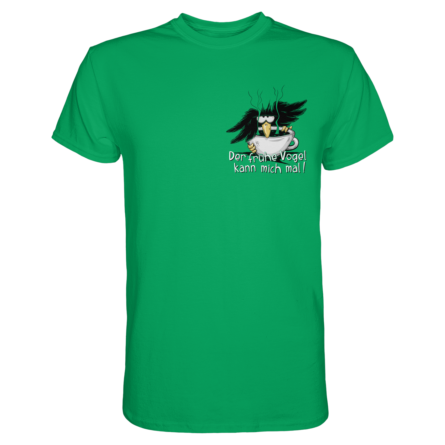 Der frühe Vogel kann mich mal | Kaffee Rabe - Premium Shirt