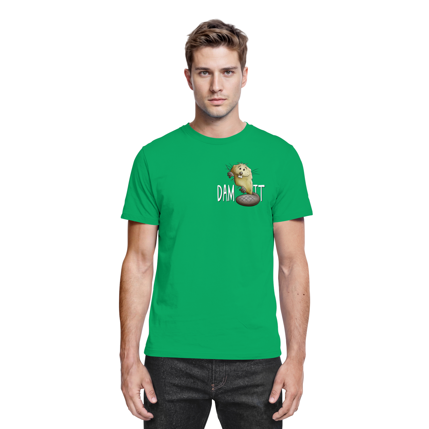 Dam It Verdammt Lustiger Biber - Premium Shirt