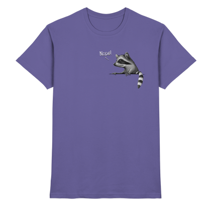 Nope! Frecher verwegener Waschbär - Premium Shirt