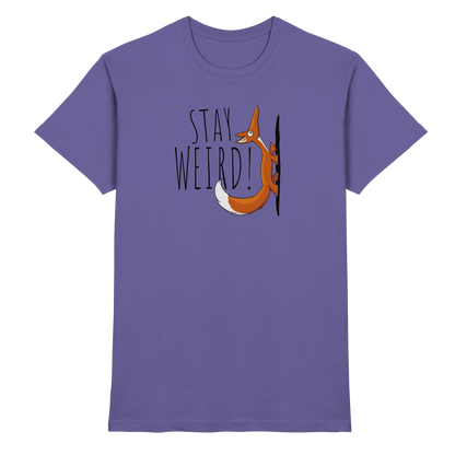 Stay Weird! Schräger Fuchs - Premium Shirt