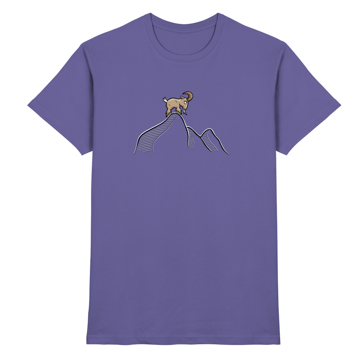 Ziegenbock in den Bergen - Premium Shirt