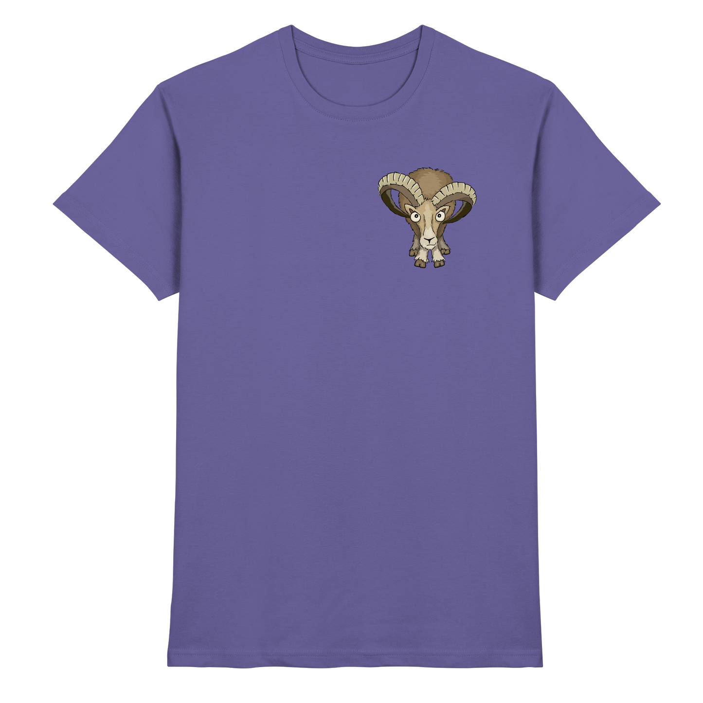 Bockiges Mufflon Widder Schafbock - Premium Shirt