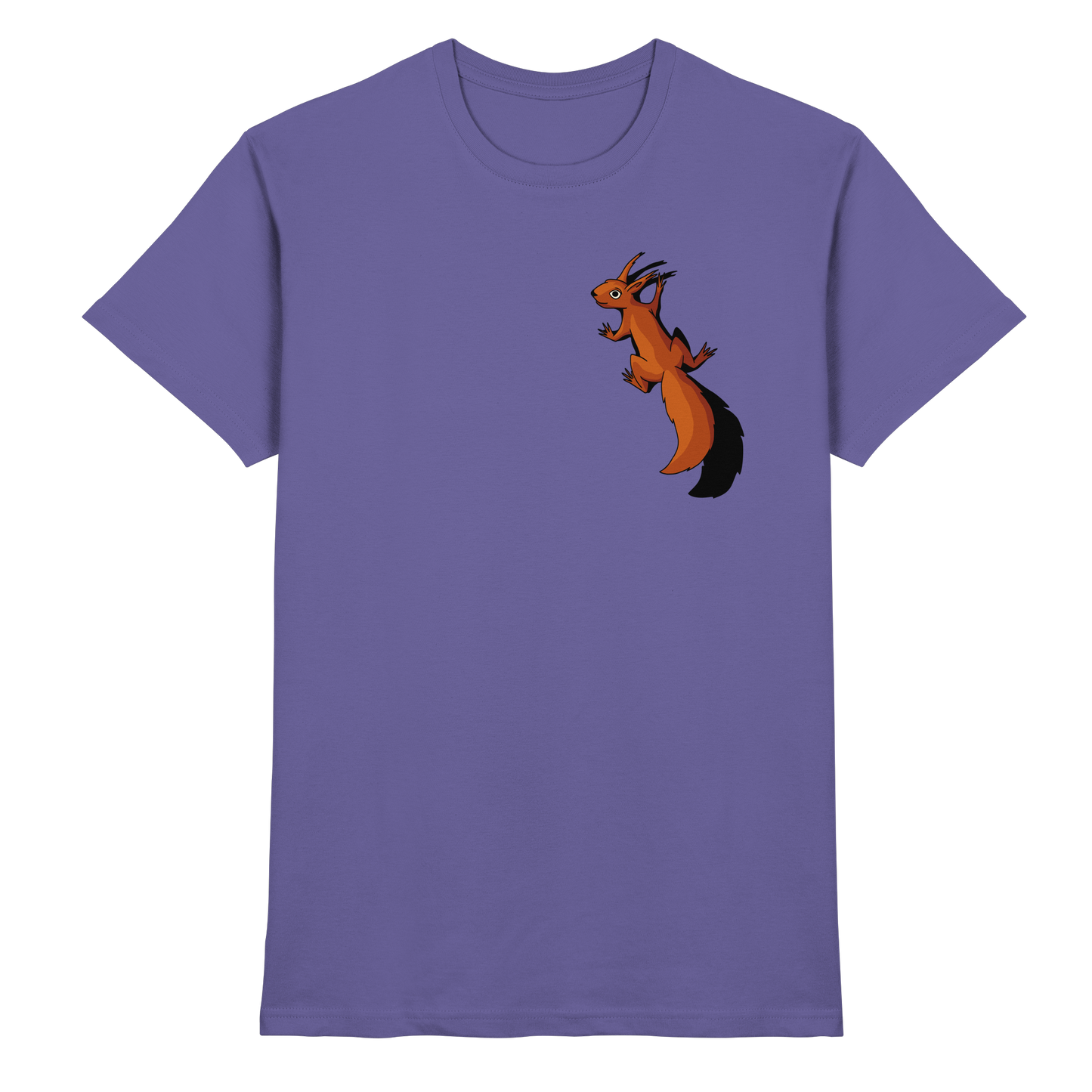 Süßes Eichhörnchen klettert - Premium Shirt