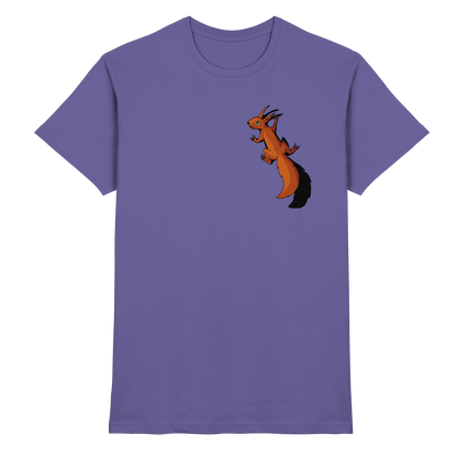 Süßes Eichhörnchen klettert - Premium Shirt