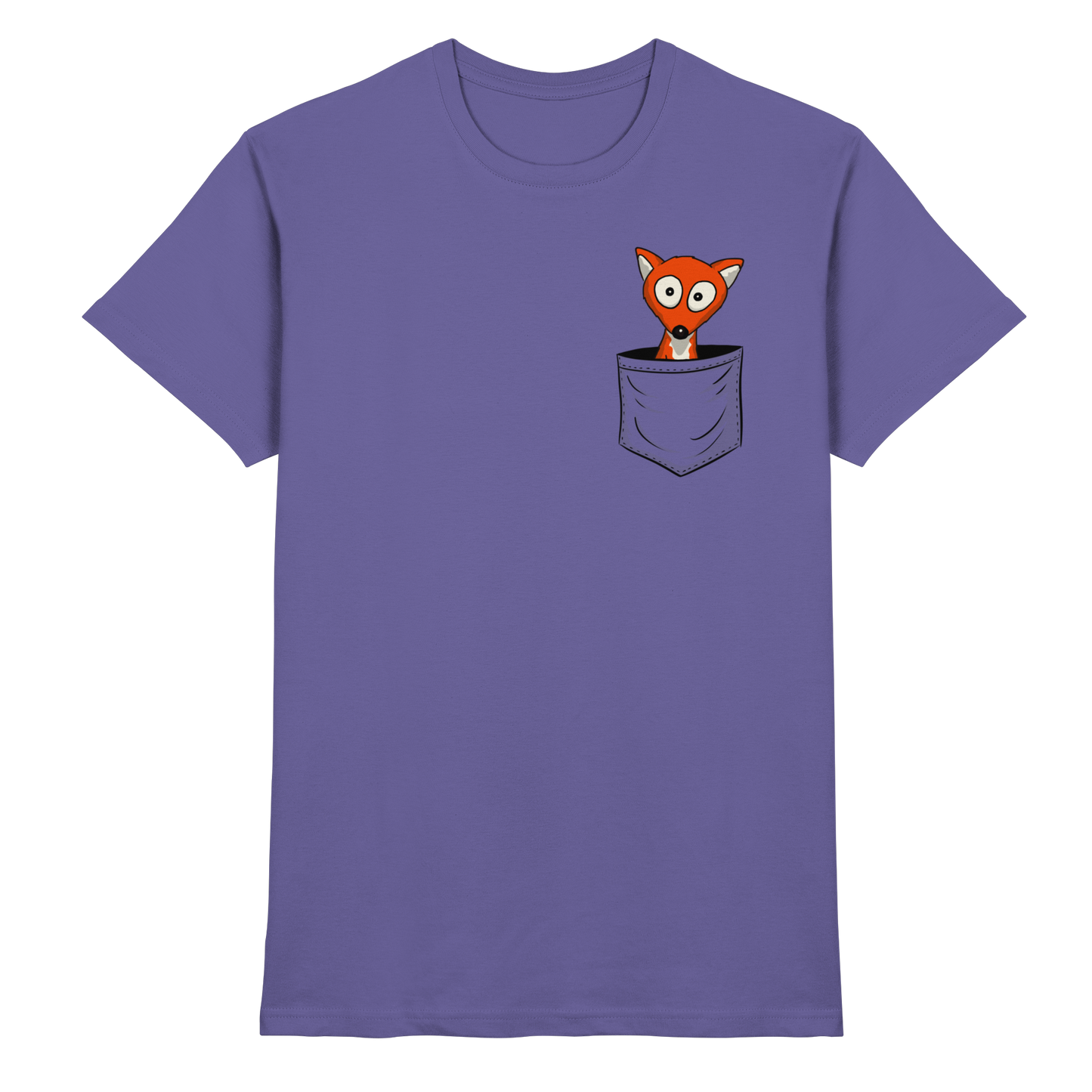 Fuchs in der Brusttasche | Taschen-Fuchs - Premium Shirt