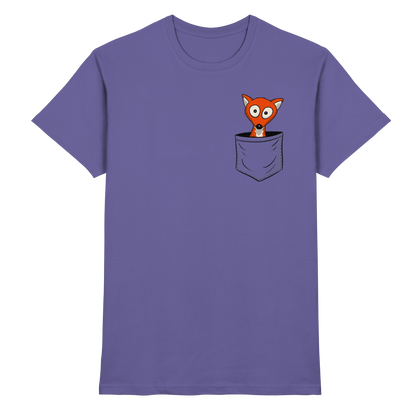 Fuchs in der Brusttasche | Taschen-Fuchs - Premium Shirt