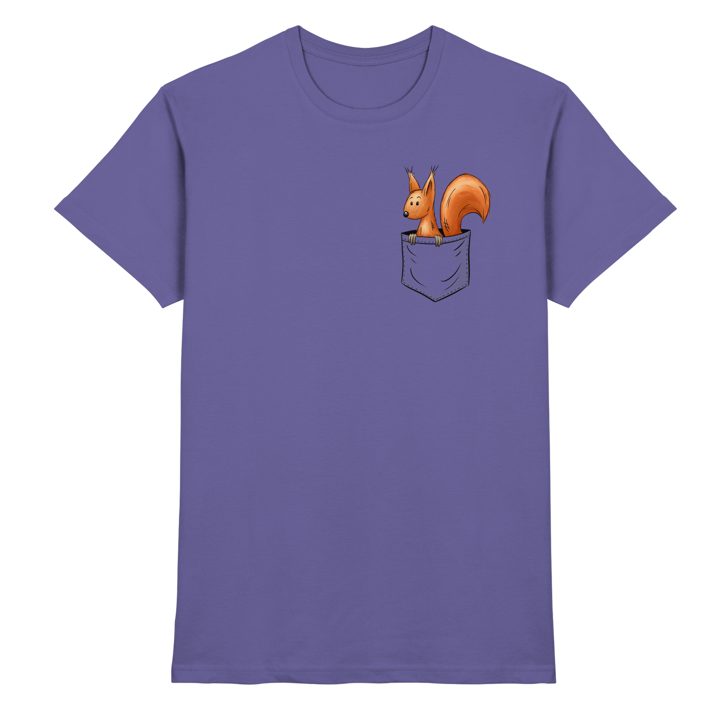 Lässiges Eichhörnchen In Tasche - Premium Shirt