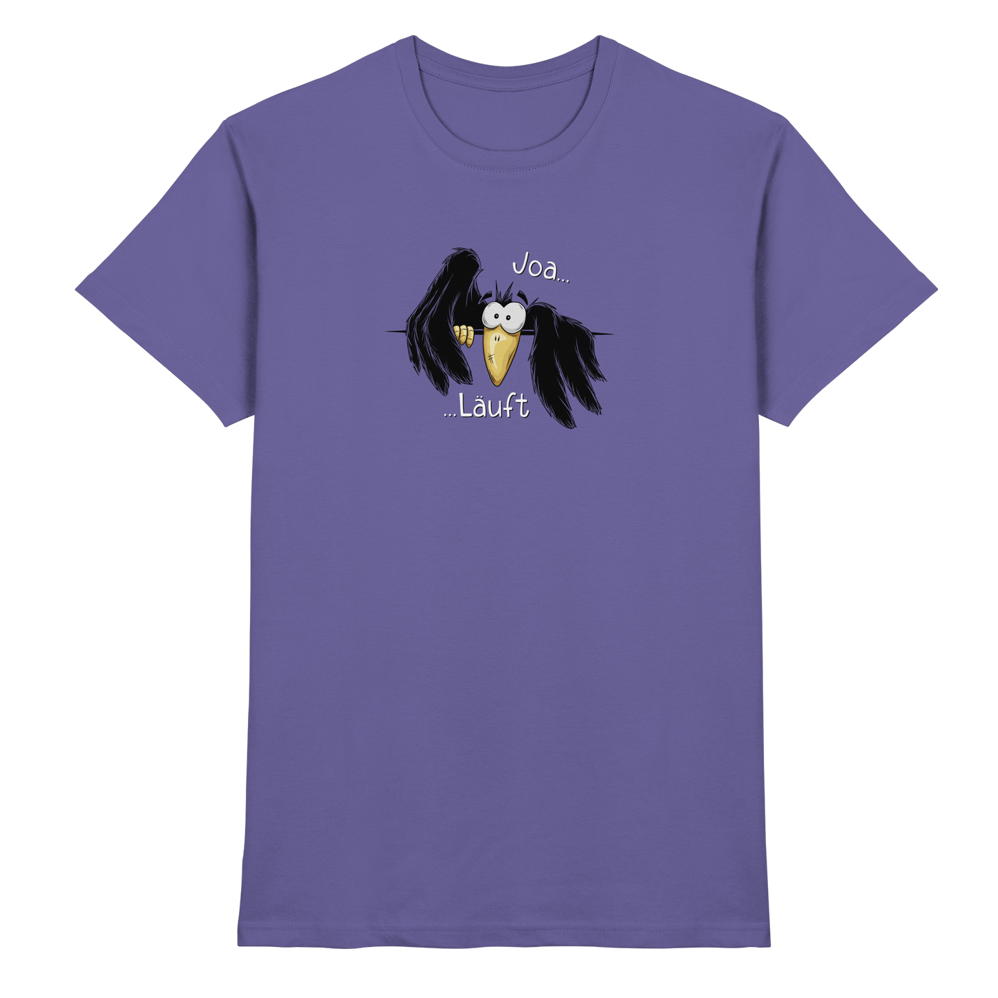 Joa Läuft Krähe gechillter Rabe - Premium Shirt