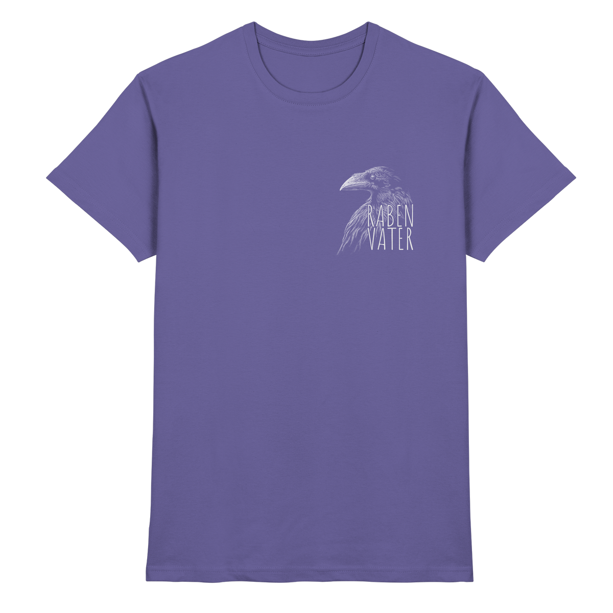 Rabenvater schwarzer Rabe Krähe - Premium Shirt