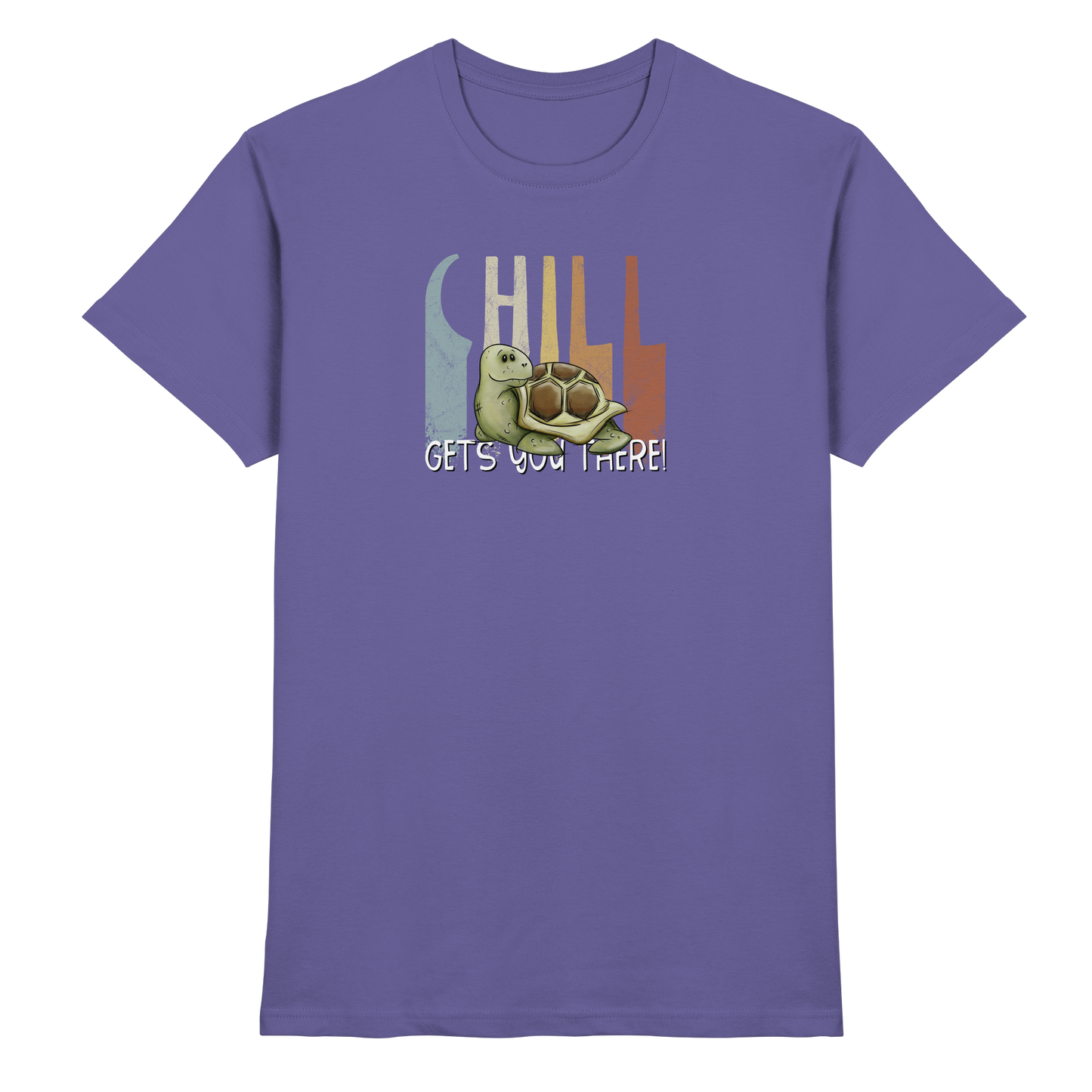 Gechillt gemütliche Schildkröte - Premium Shirt