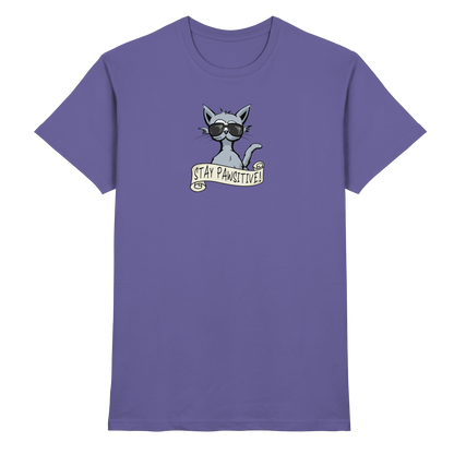 Stay Pawsitive Bleib lässig Hipster Katze - Premium Shirt
